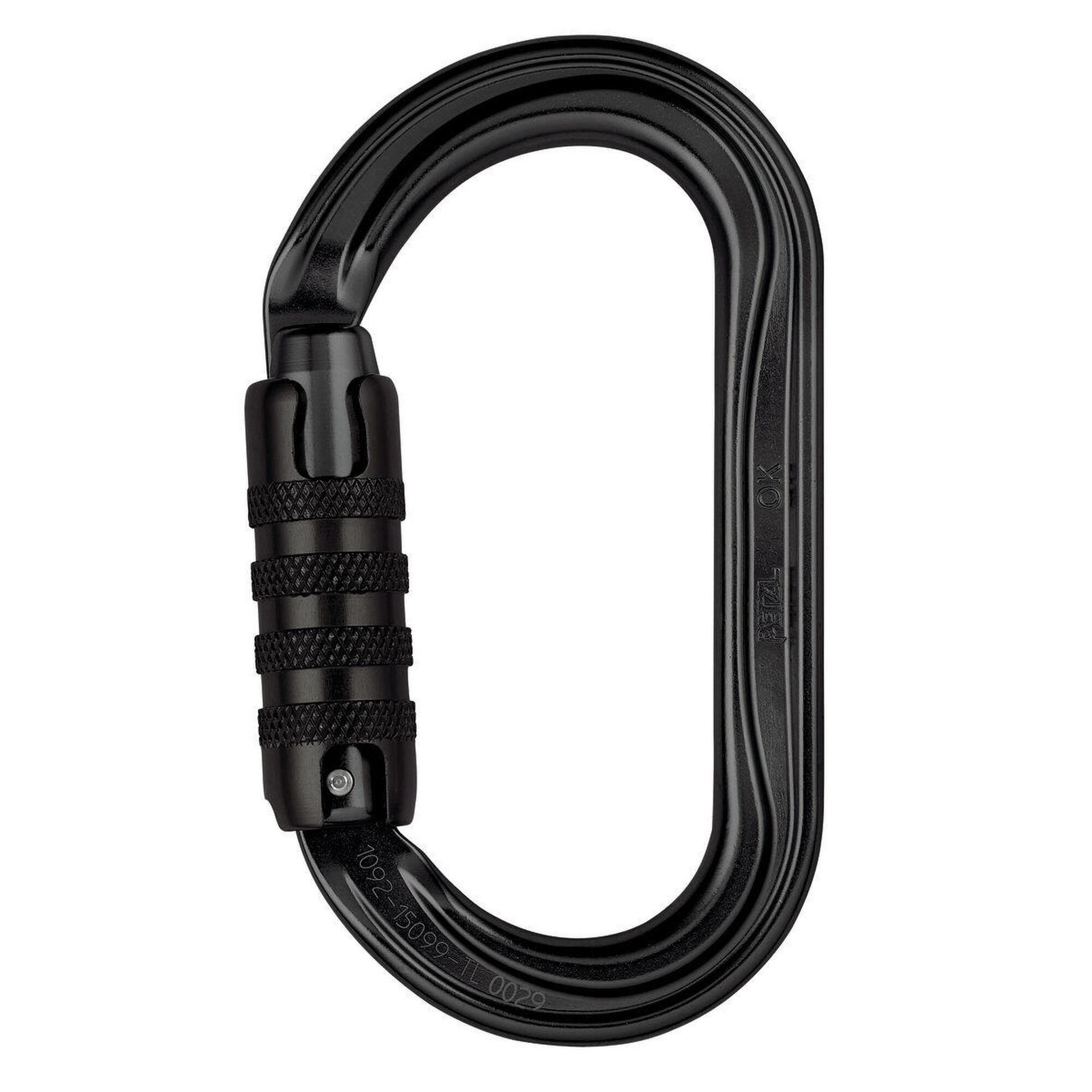 Petzl M33 A TLN nowego modelu ok lekko owalny karabińczyk, triact Lock, czarna M33A TLN