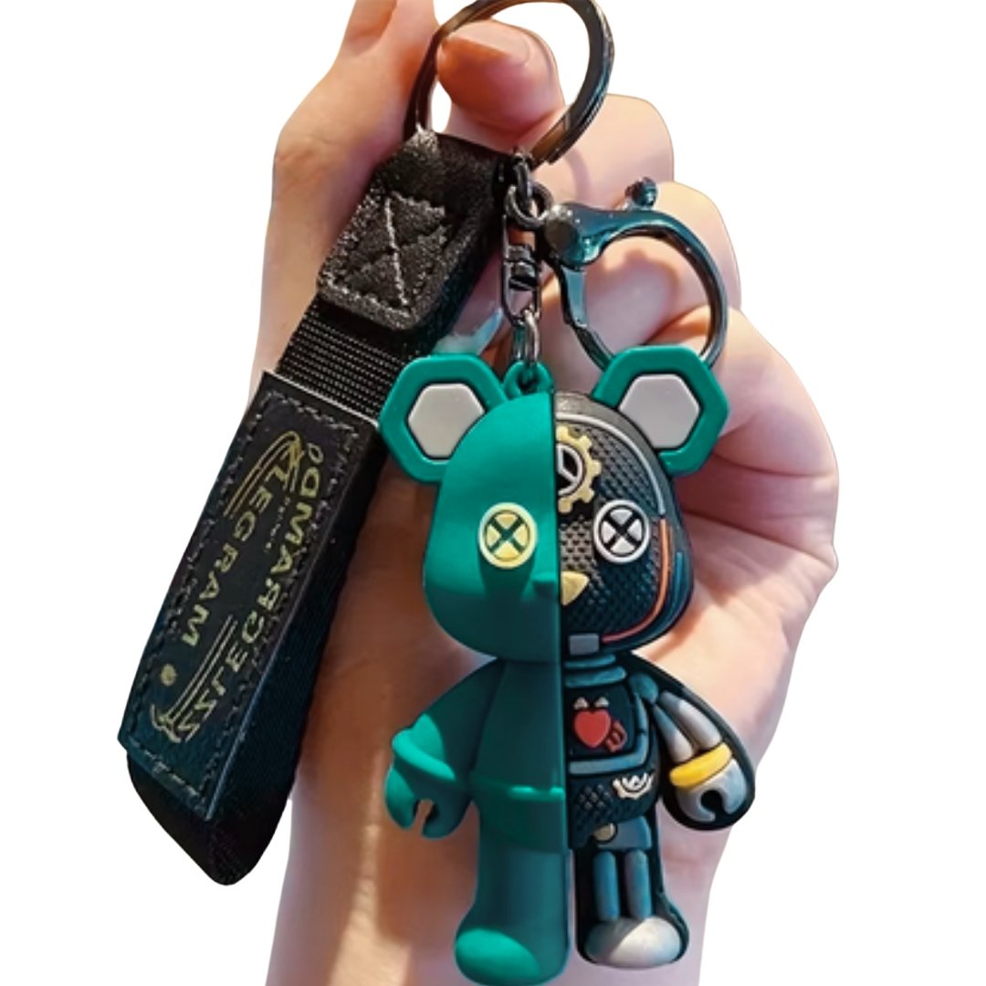 Brelok Miś 3D Dwukolorowy - Oryginalny i Modny Gadżet