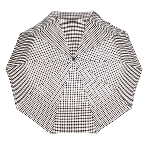 Parasol Blue Drop półautomatyczny składany beżowy w kratkę