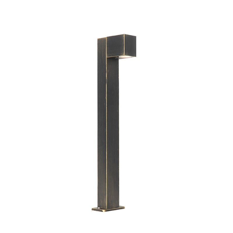 QAZQA Industrialna stojąca lampa zewnętrzna antyczne złoto 65 cm IP44 - Baleno