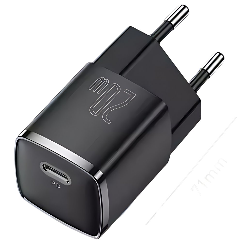 BASEUS 1C 20W USB-C Power Delivery (PD) – SZYBKA I KOMPATKOWA ŁADOWARKA DO iPhone, Samsung, Xiaomi, Huawei i innych!
