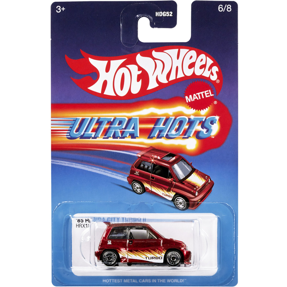 HOT WHEELS ULTRA HOTS SAMOCHÓD KOLEKCJONERSKI '85 HONDA CITY TURBO II 6/8
