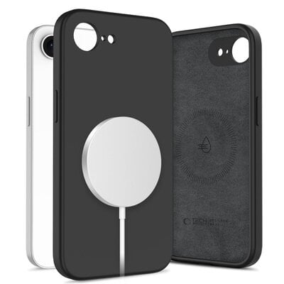 Etui TECH-PROTECT Liquid Silicone MagSafe do Apple iPhone 16E Czarny