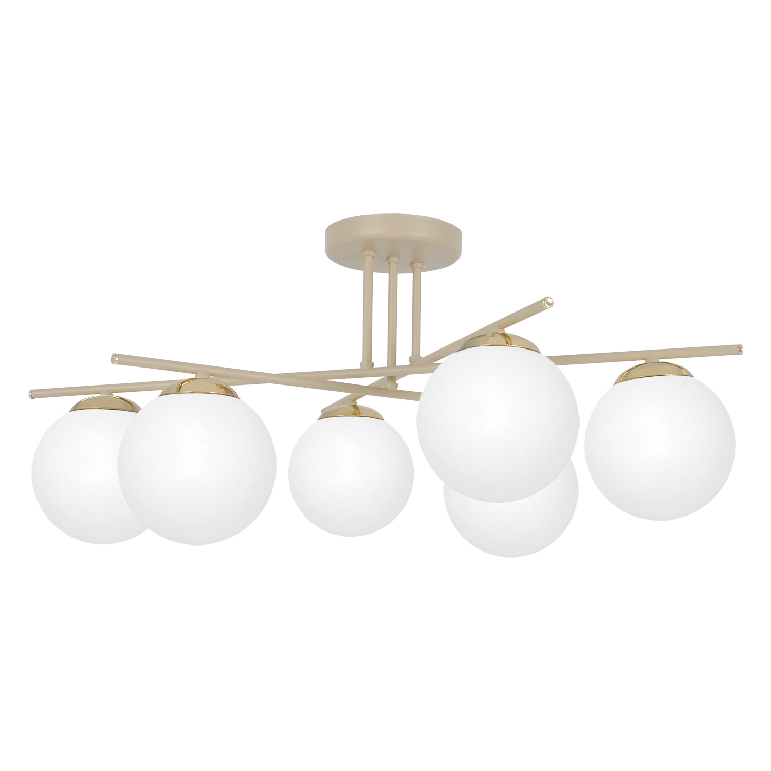 Okazała lampa sufitowa z kloszami do salonu K-5794 z serii SAVIA 