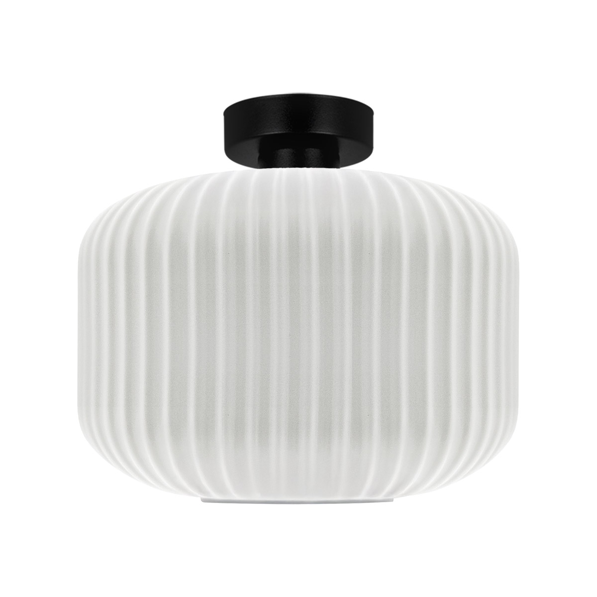 Lampa sufitowa z białym kloszem do sypialni K-5643 z serii SPARTA