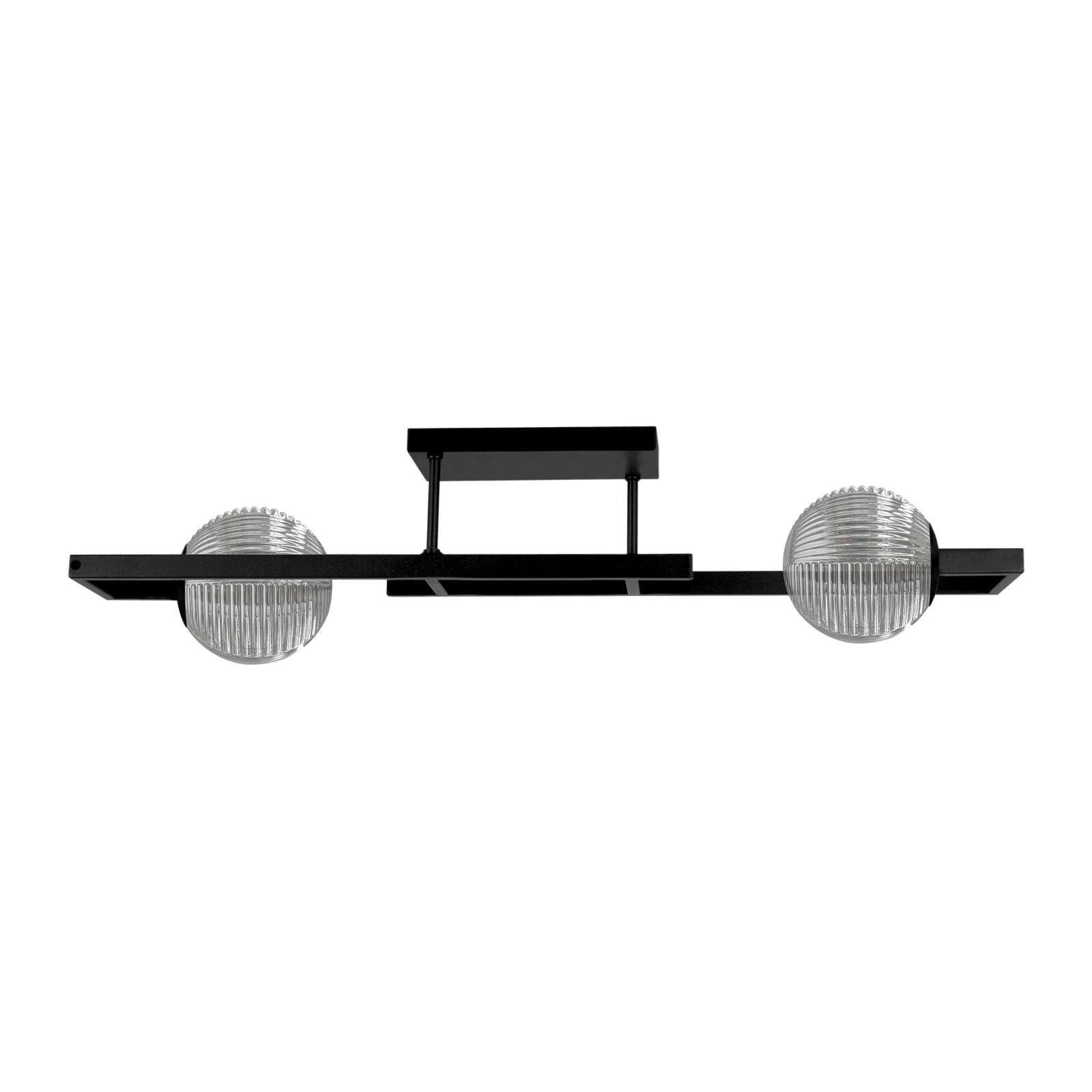 Gustowna lampa sufitowa, czarno-grafitowa K-5770 z serii TORES