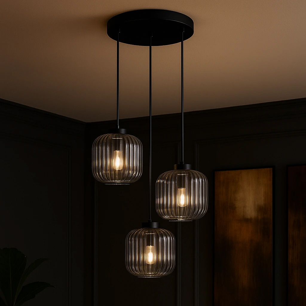 Lampa wisząca do salonu, 3 szklane klosze K-5664 z serii CAMPO (｡⁕‿⁕｡) POLSKI SOLIDNY PRODUCENT ‼️| 30 LAT NA RYNKU ‼️| WYSYŁKA 24H ‼️ II GWARANCJA JAKOŚCI|| NEGOCJUJ 783-200-183 lub napisz sklep@kaja.com.pl