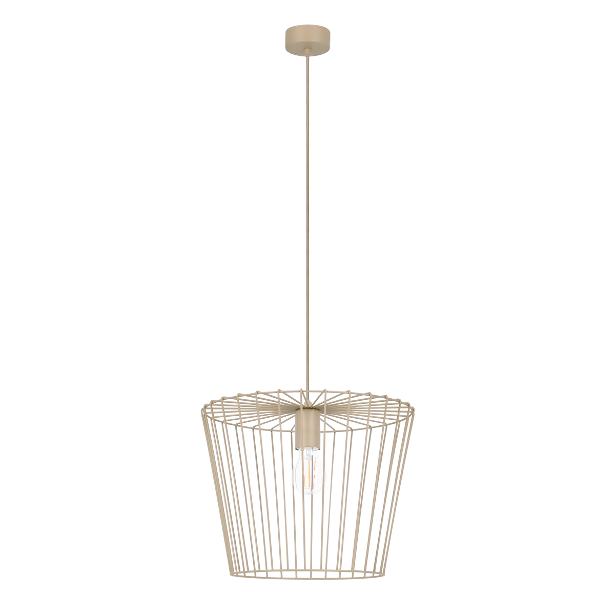 Lampa wisząca z drucianym abażurem K-5815 z serii LIVIA