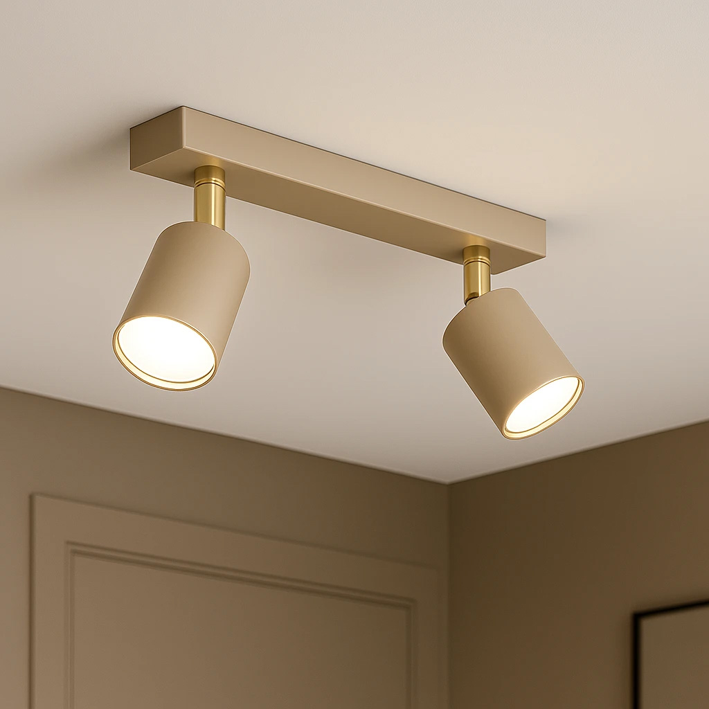 Lampa sufitowa z dwoma reflektorami K-5821 z serii MATI