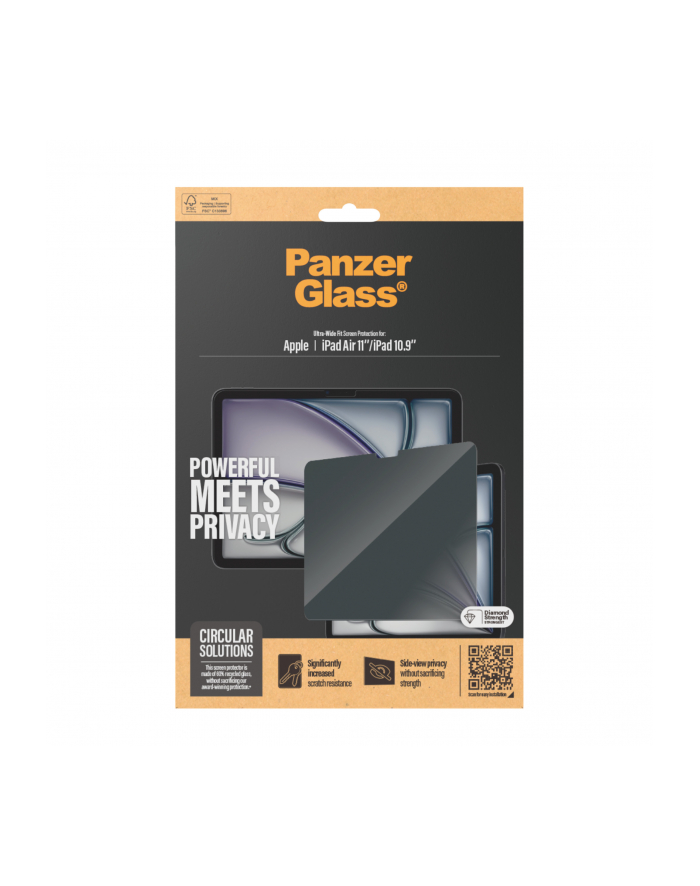 Panzerglass Privacy Screen iPad Air 11'' Ultra-Wide Fit PANZERP2833 P2833
