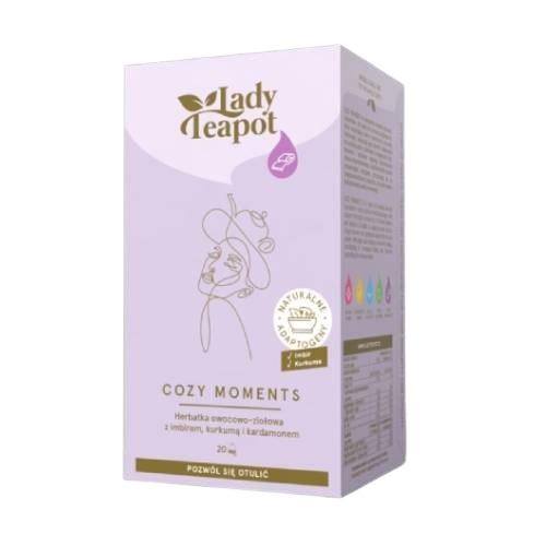 BiFix Lady Teapot Cozy Moments Herbatka owocowo-ziołowa z imbirem, kurkumą i kardamonem, 20x2g -> Wysyłka 8,90 - odbiór w Żabce
