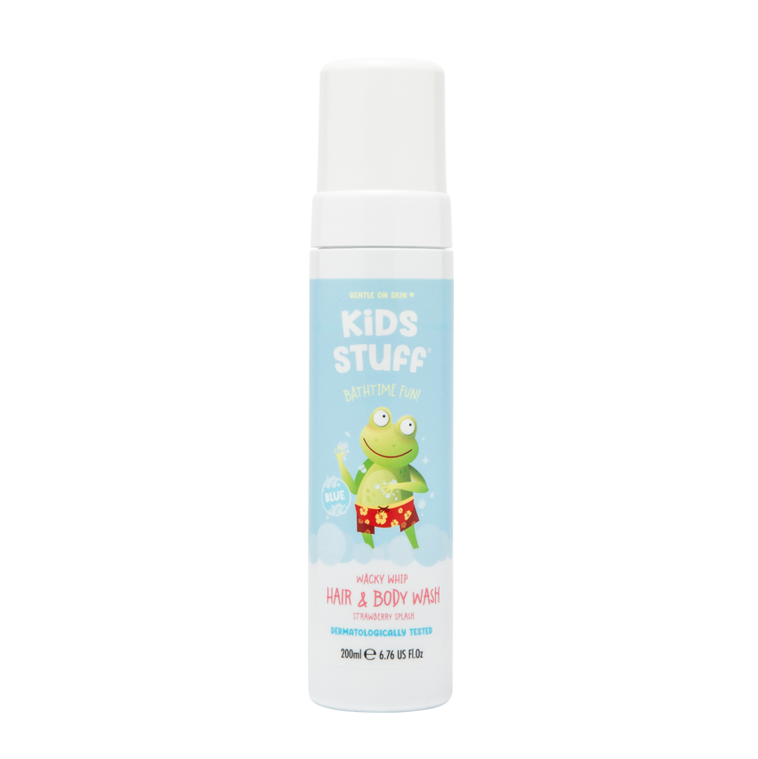 Kids Stuff Pianka do mycia ciała i włosów o zapachu truskawkowym