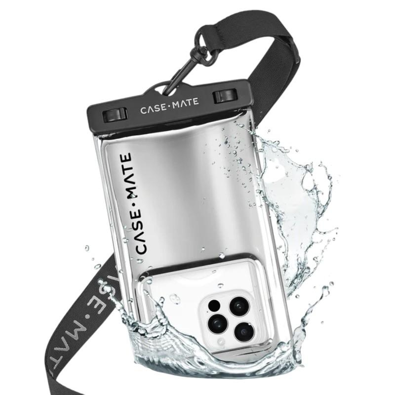 Case-Mate Waterproof Floating Pouch - Etui wodoodporne do smartfonów (Silver Chrome)