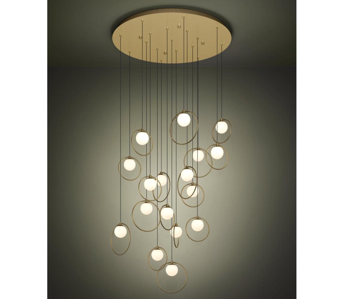 Eglo 390346 - LED Żyrandol ściemnialny na lince PORTOCOLOM 17xLED/3W/230V śr. 78 cm