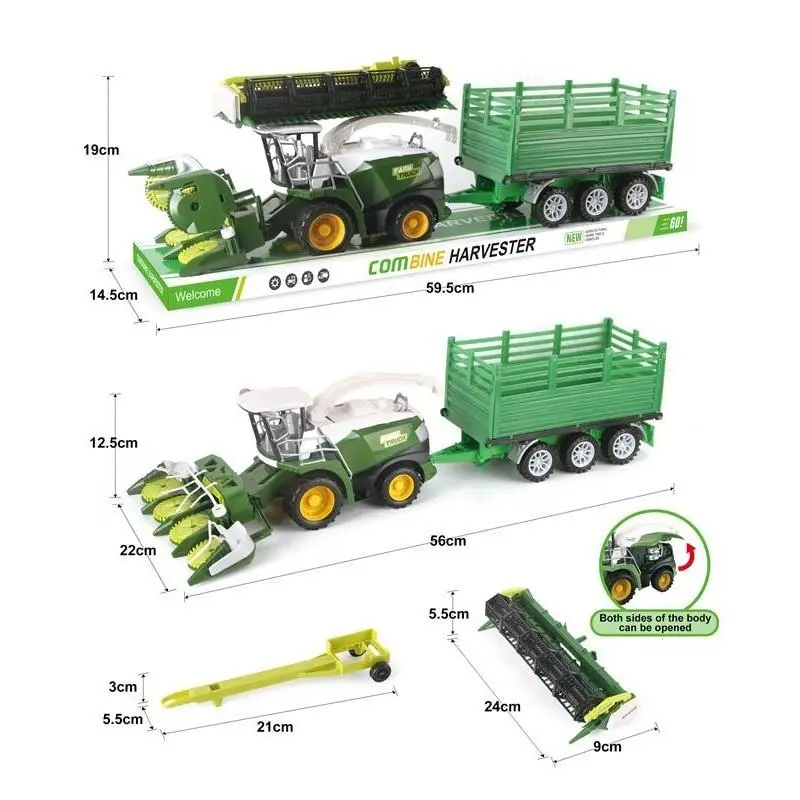 Zestaw kombajnów z przyczepą - TOYS Paweł Wojda