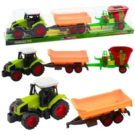 Traktor z wywrotką paszowy - Leantoys