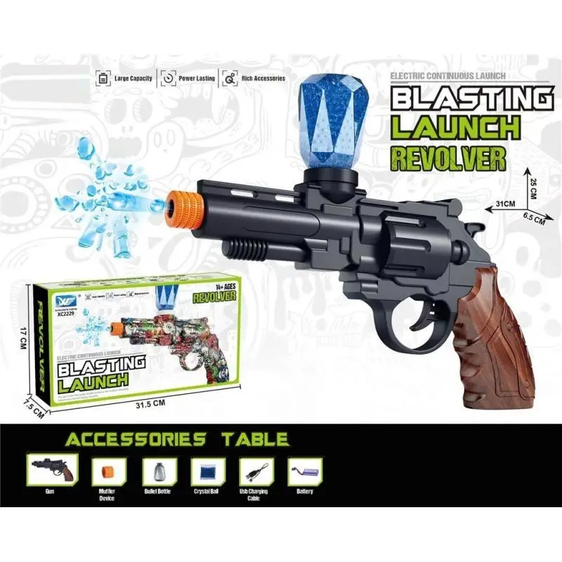 Pistolet na kulki żelowe z ładowarką - TOYS Paweł Wojda