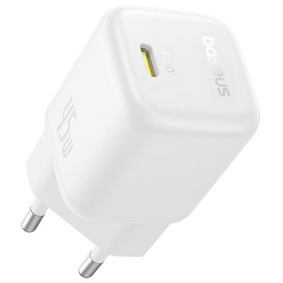 Ładowarka sieciowa BASEUS PicoGo Gan Fast Charger 45W Biały