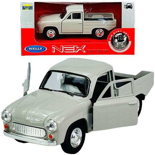 Fso Syrena R20 Pickup Metalowy Samochodzik Z Epoki Prl Welly 1:34 Szary