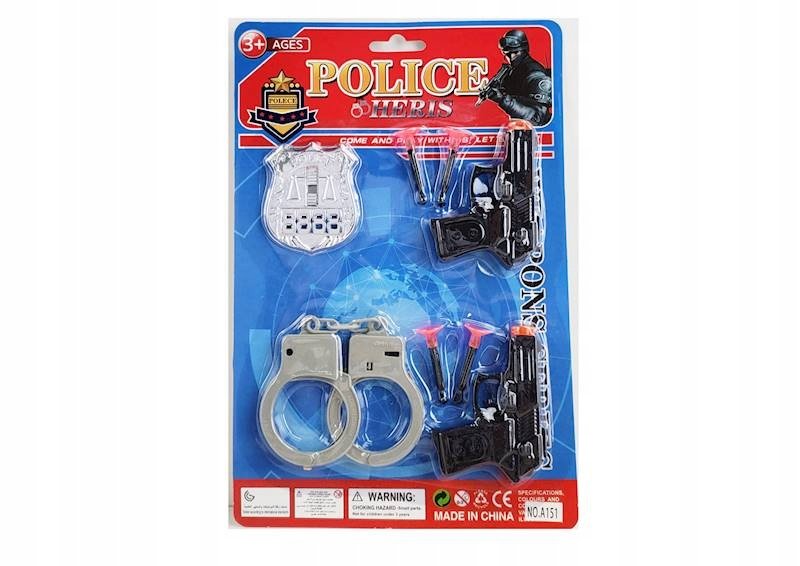 ZESTAW POLICJANTA DLA DZIECI ZABAWA