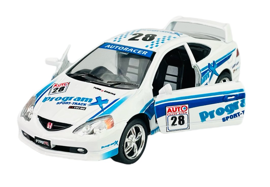KINSMART HONDA INTEGRA TYPE R BIAŁY Z GRAFIKĄ 1:34