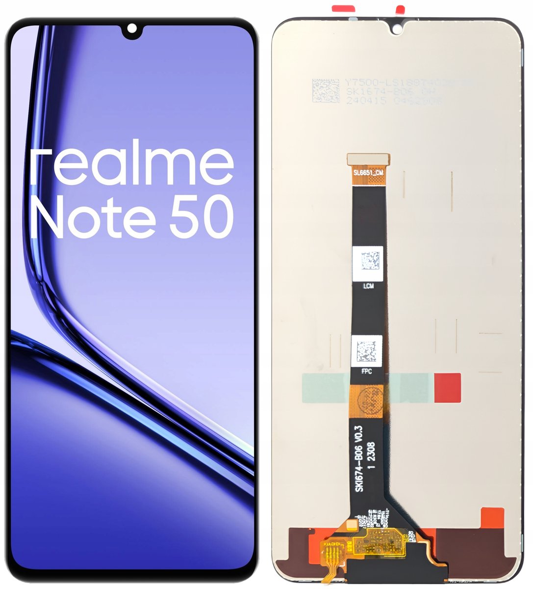 WYŚWIETLACZ EKRAN LCD DO REALME NOTE 50 RMX3834