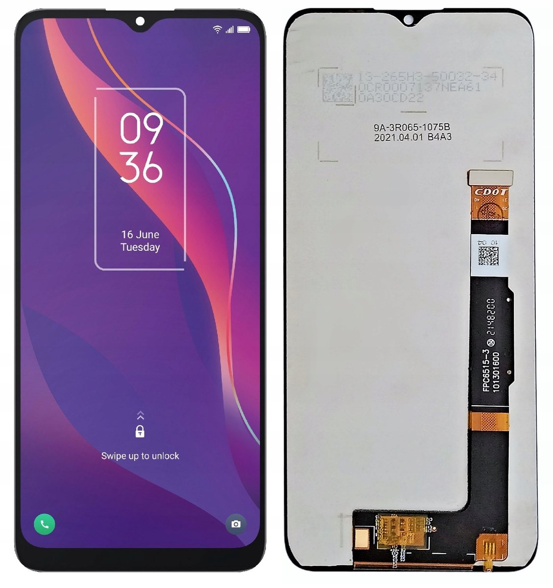 WYŚWIETLACZ EKRAN LCD DO TCL 306 X668 6102H