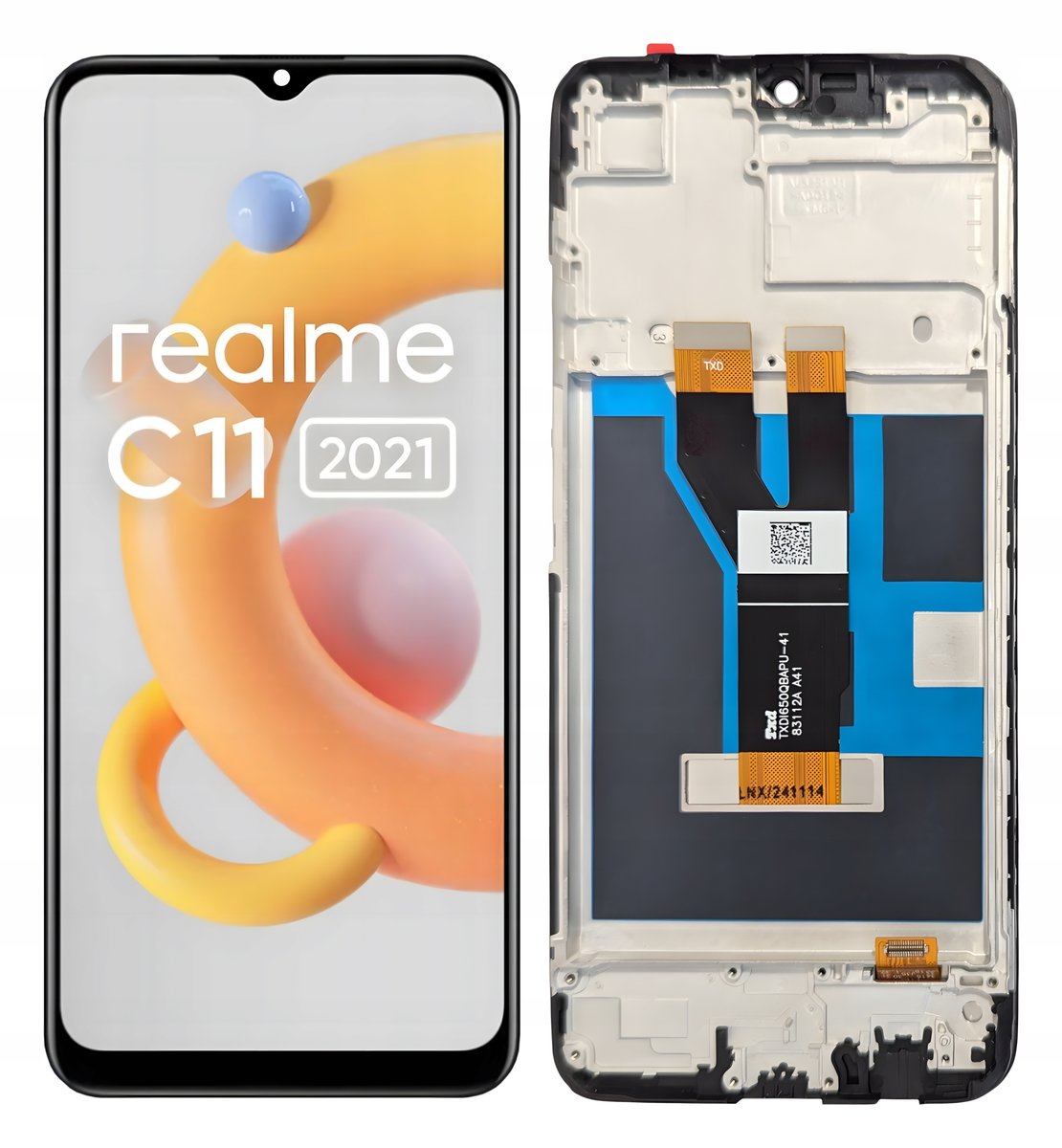 WYŚWIETLACZ EKRAN LCD DO REALME C11 2021 RAMKA