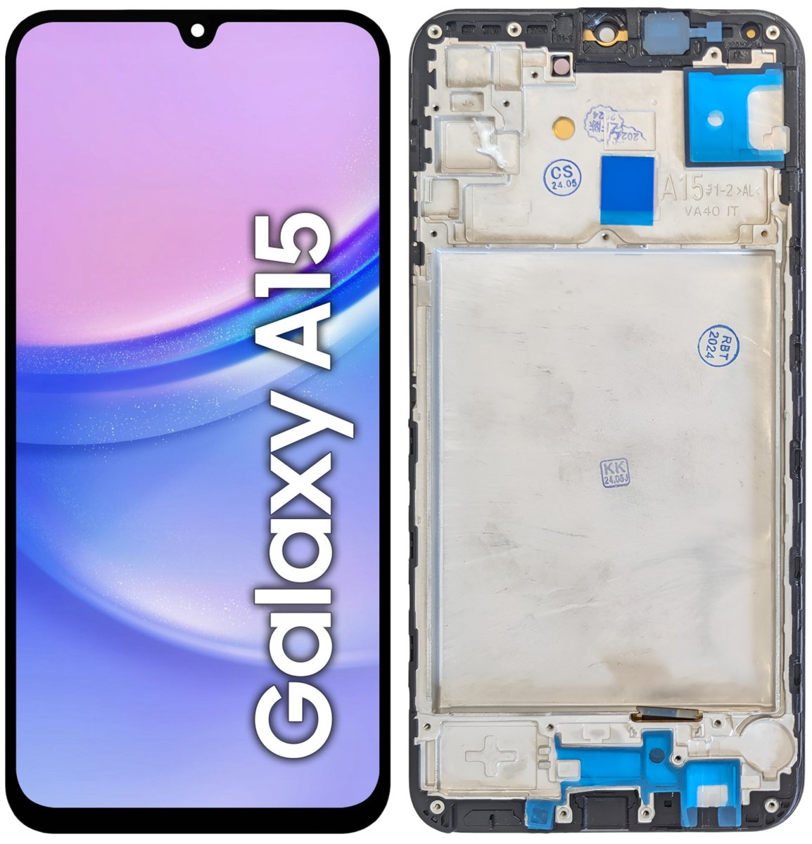 WYŚWIETLACZ EKRAN LCD DO SAMSUNG A15 4G OLED DUŻA POWIERZCHNIA EKRANU RAMKA