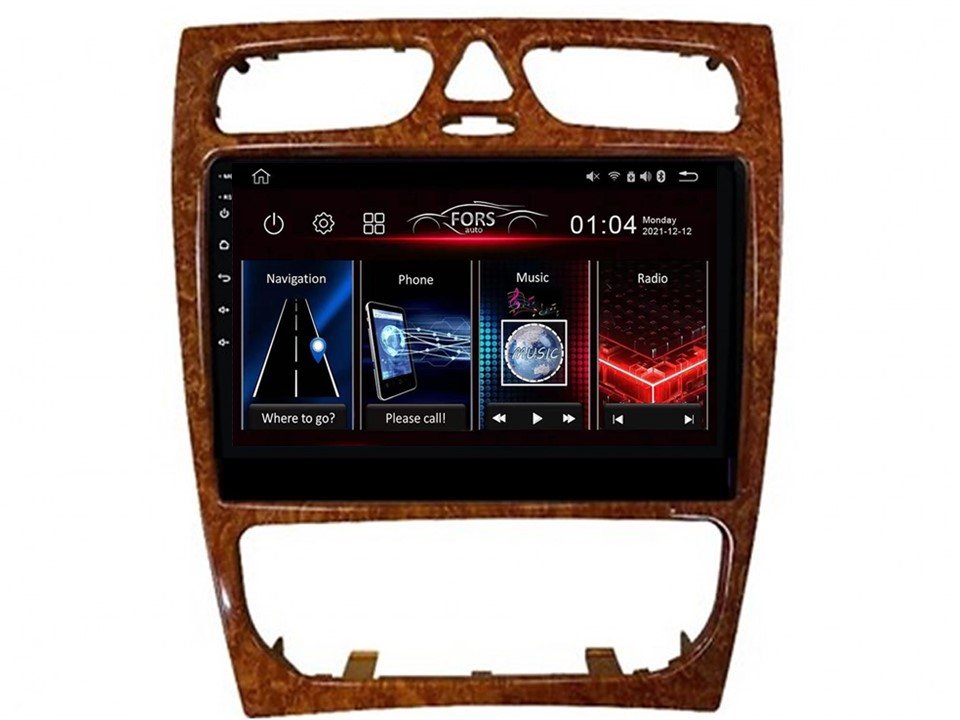 Radio Android FS2-Pro Benz W203 W209 wood 2/32 CarPlay Android Auto 8-core