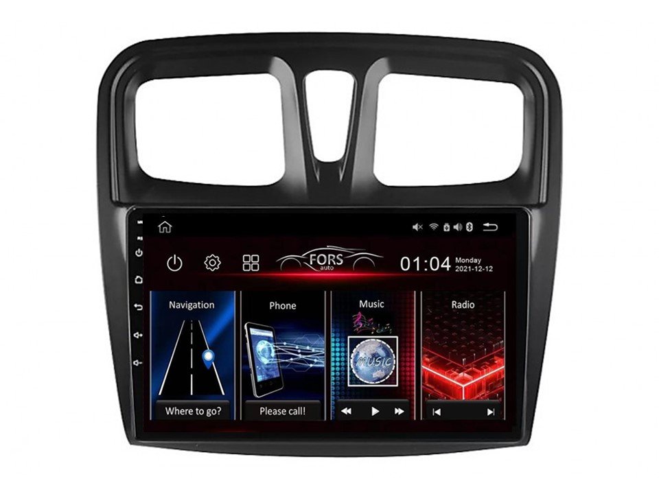 Radio Android FS2-Pro Sandero Logan 2/32 CarPlay Android Auto 8-core