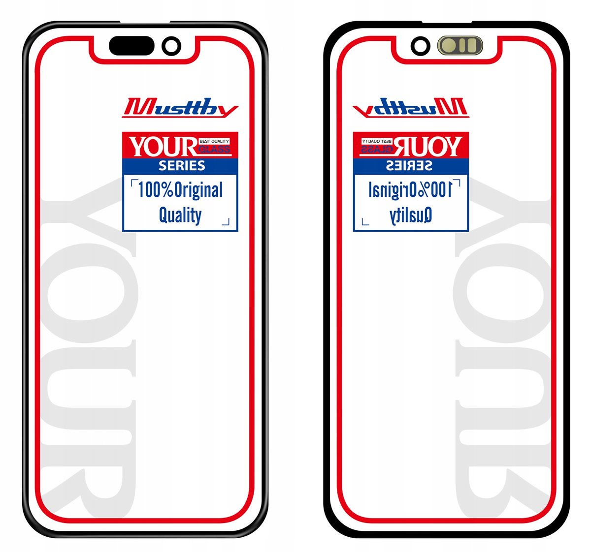 SZYBA SZKŁO WYŚWIETLACZA KLEJ OCA DO APPLE IPHONE 15 PRO MAX MUSTTBY YOUR