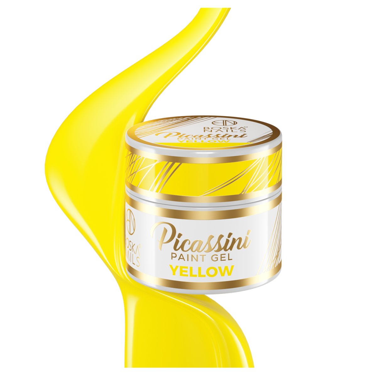 BOSKA NAILS Żel do zdobień paznokci Picassini Paint Gel YELLOW - 5ml