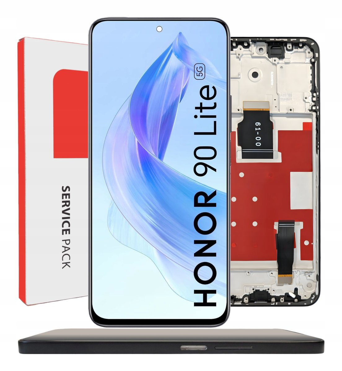 ORYGINAŁ WYŚWIETLACZ EKRAN LCD DO HONOR 90 LITE RAMKA CZARNA CRT-NX1