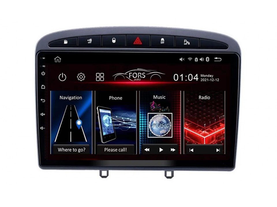 Radio Android FS2-Pro Peugeot 308 408 2/32 CarPlay Android Auto 8-core