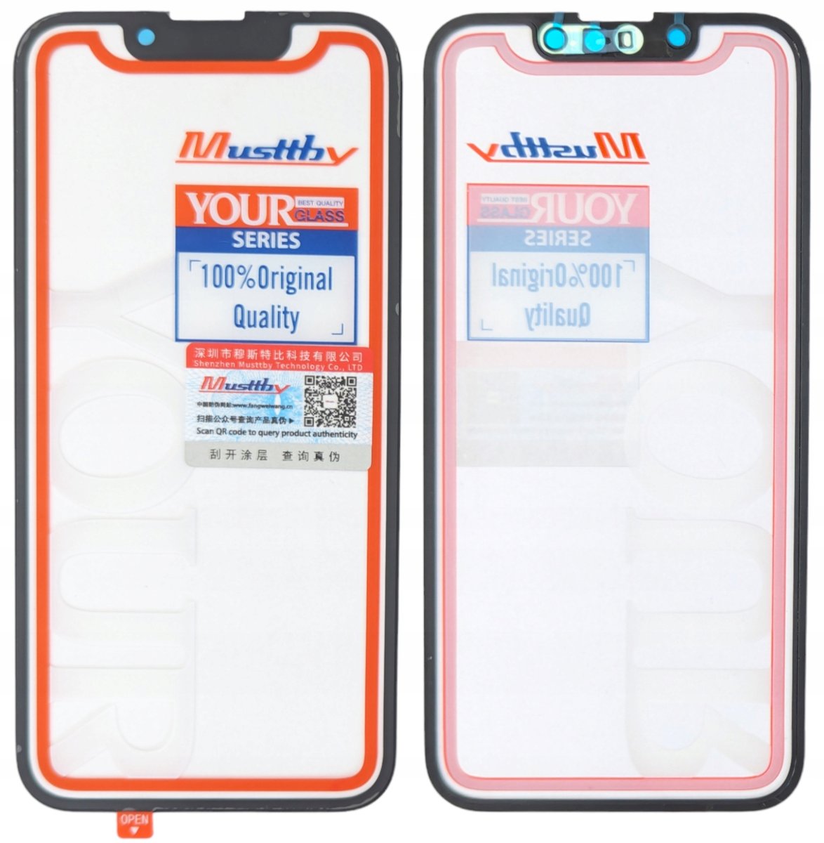 ORYGINAŁ SZYBA SZKŁO WYŚWIETLACZA KLEJ OCA DO IPHONE 13 MINI MUSTTBY