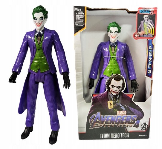 Avengers Joker Duża Figurka Ruchoma Dźwięk Światło Ruchome Kończyny 30 cm