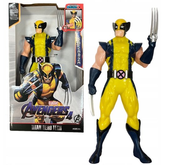 Avengers Wolverine Figurka Interaktywna Dźwięk Światło Ruchoma Duża 30 cm