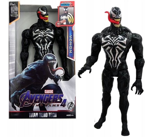 Venom Avengers Duża Interaktywna Ruchoma Figurka Światło Dźwięk 30 cm