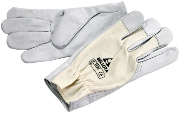 BELLOTA - 75104-8/M - RĘKAWICE Bawełna+skóra 8/M