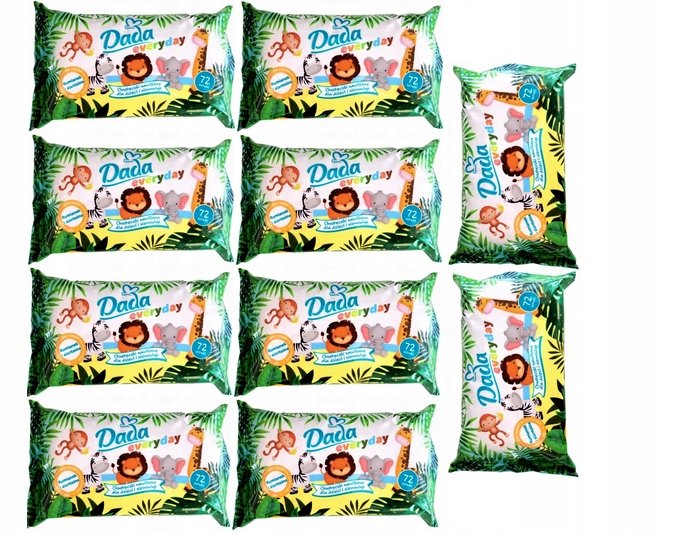 Chusteczki Dada Chusteczki Nawilżane Dada Everyday 10 x 72 szt 720 szt