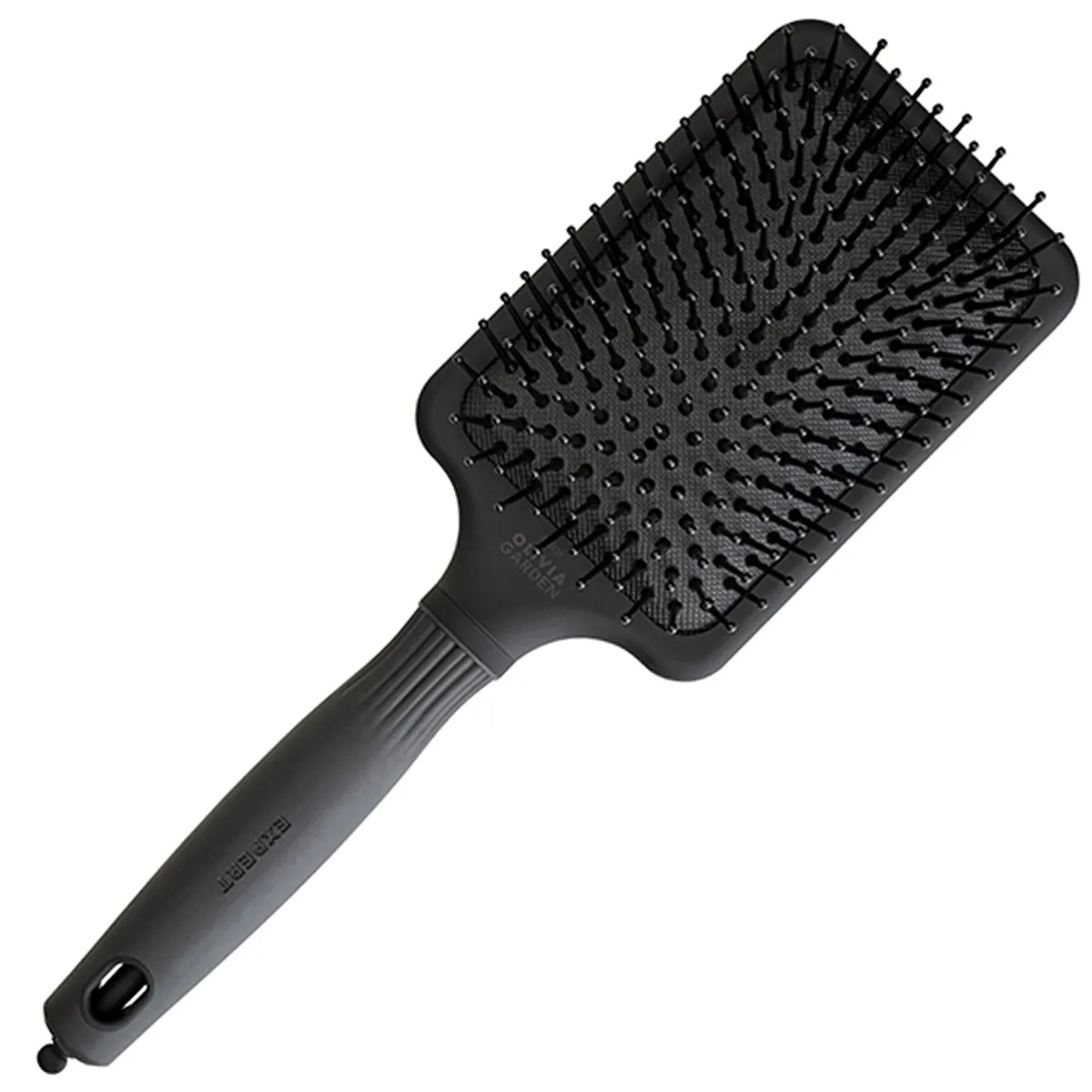 Olivia Garden Care Rectangular, szczotka do włosów L, Black Label