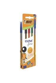 Długopis Cristal Original Fine mix 4szt BIC