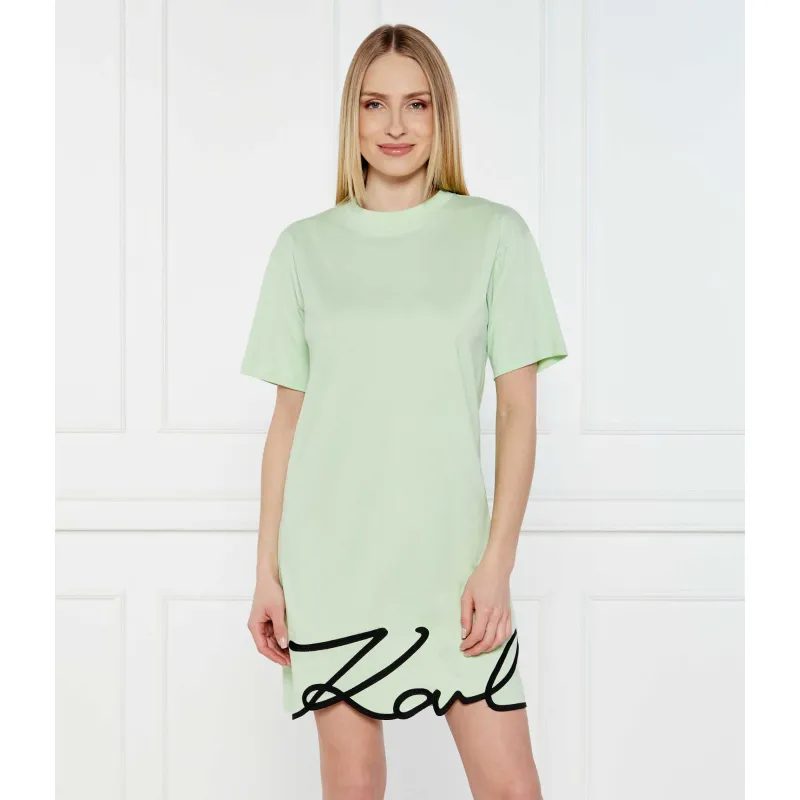 Karl Lagerfeld Sukienka KARL SIGNATURE HEM