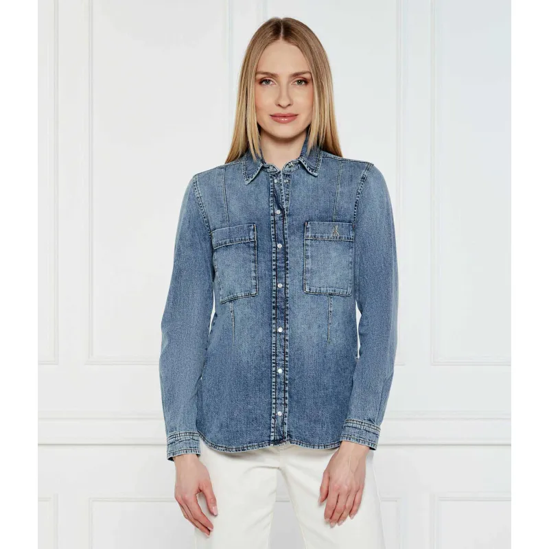 Patrizia Pepe Jeansowa koszula Regular Fit