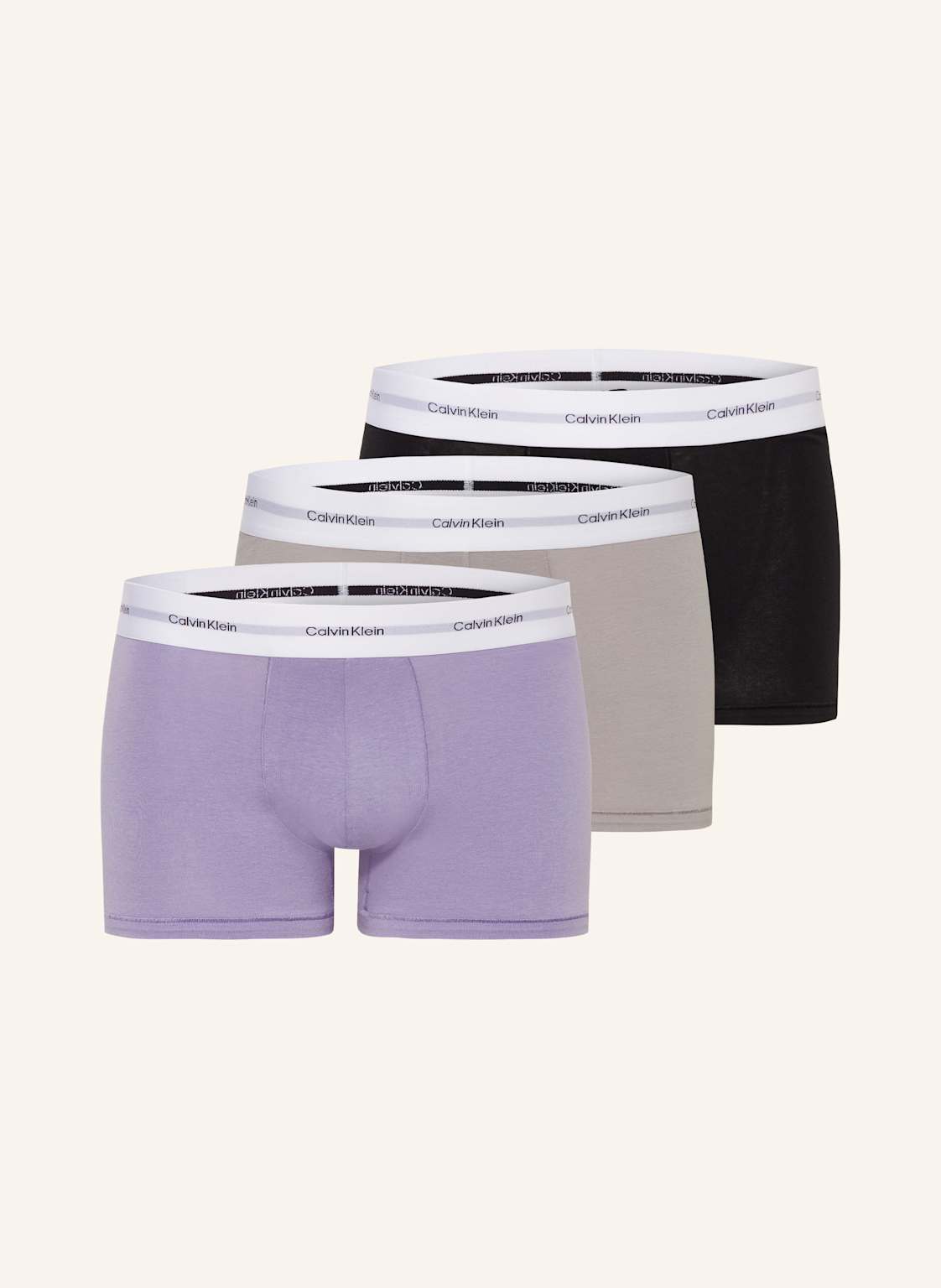 Calvin Klein Bokserki, 3 Szt. lila