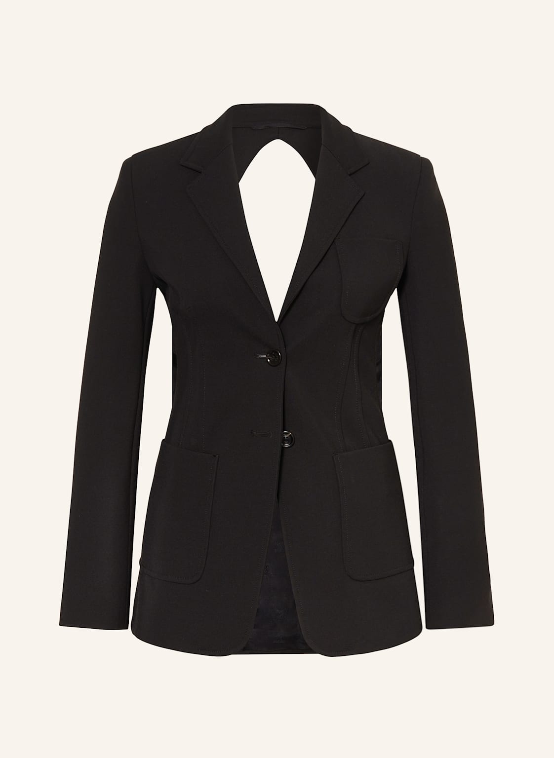 Max Mara Blezer Anagni Z Wycięciami schwarz