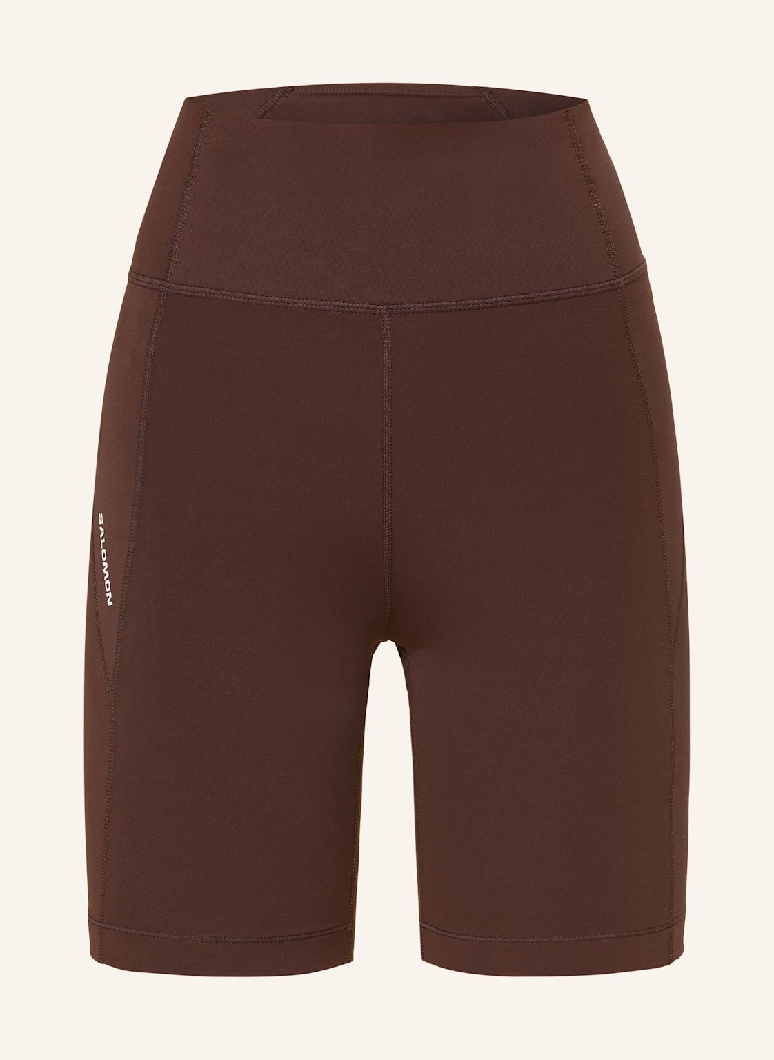 Salomon Legginsy Shakeout Bliss braun