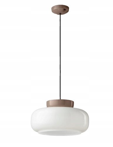 Ferroluce Lampa wisząca Maracana śr. 37 cm beżowo-biała