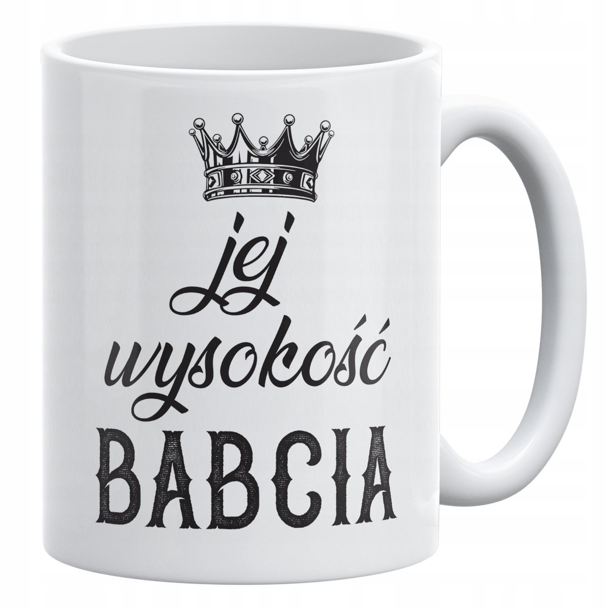 Kubek ceramiczny 330 ml Na Dzień Babci Prezent Upominek Jej Wysokość Babcia